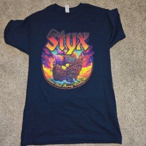 Styx Rock Concert Tour Tshirt Adult Small Come Sail Away With Me